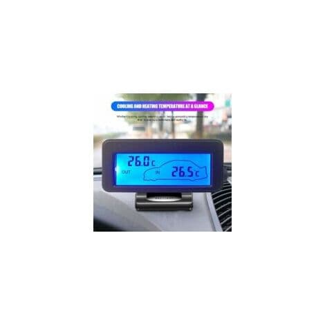 Bil Interiör Exteriör Termometer DC12V Digital Termometer Biltermometer Bakgrundsbelysning Mini LCD Termometer Bil Inuti Utanför Termometer Bra Present