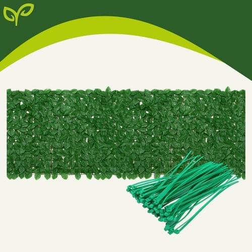 Artificial Hedge Privacy Screen Balcony 5 m x 0.5 m Green PP