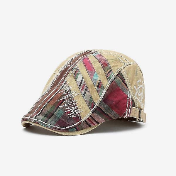 Herr Flat Cap, Sommar Duckbill Hatt, Jaktkeps Tweed Keps