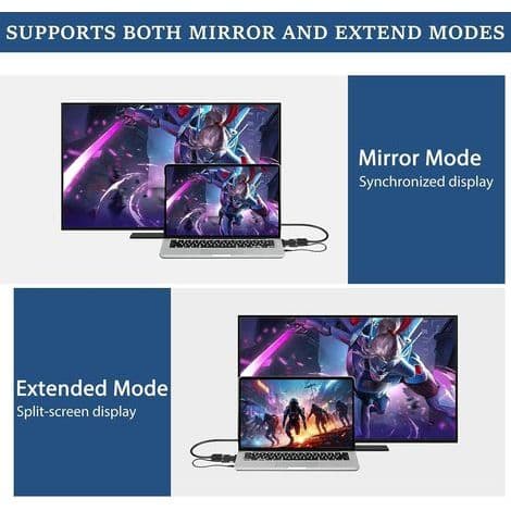 HDMI til VGA-konverter med 1080p lyd, HDMI hun til VGA han-adapter med 3,5 mm lydkabel, videoadapter til pc, bærbar computer, Xbox, HDTV