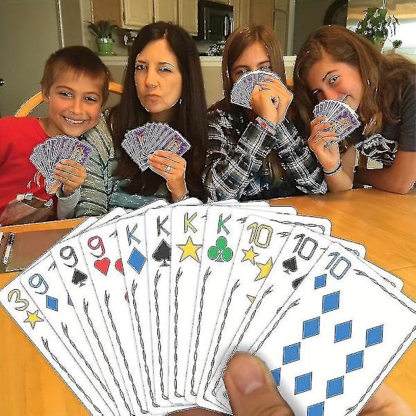 Fem Kronor - Spelet är inte över förrän kungarna blir vilda! - 5-färgat rummyliknande kortspel - Klassiskt familjespel - För åldrarna 8+
