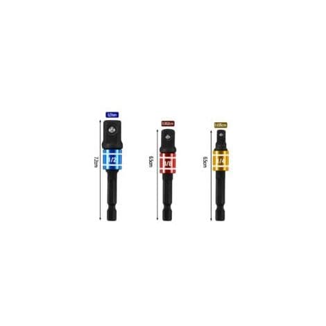 Topholderadapter 1/4\" 3/8\" 1/2\" Topholderadapter til slagnøgle