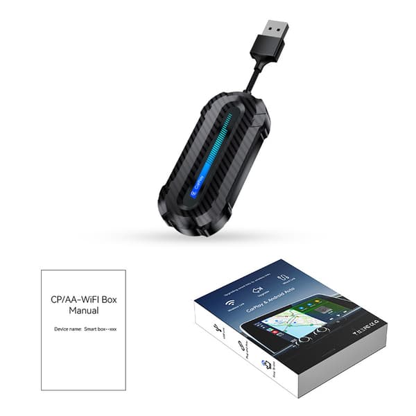 carplay kablet til trådløs boks to-i-en sammenkobling bilboks carplay trådløs adapter 1 stk