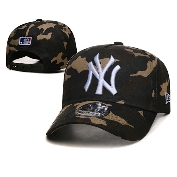 Afrundet Kasket - Vasket New York Yankees Camo