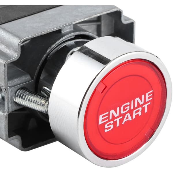 Tændingskontakt Motorstarter 12V 10A LED Bilmodifikationsknap OneKey Start Tryk