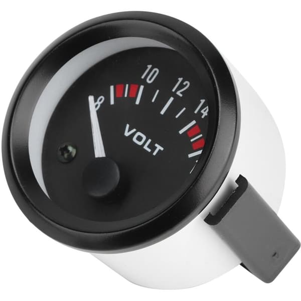 Bilvoltmeter, Universal 12V Bilvoltmeter 52mm Rund Spændingsmåler 8-16V BX100007 til de fleste 12V biler