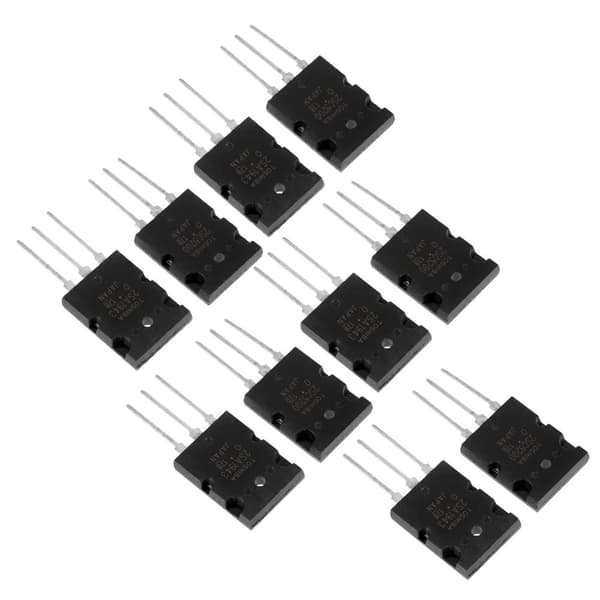 Højeffekt matchet lydtransistor - 5 par sorte 2SA1943 2SC5200