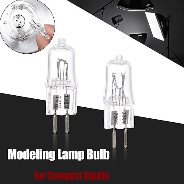 Godox 75W 230V 2700K Studiovalaisimen Lamppu Kompakteille Studioflashille