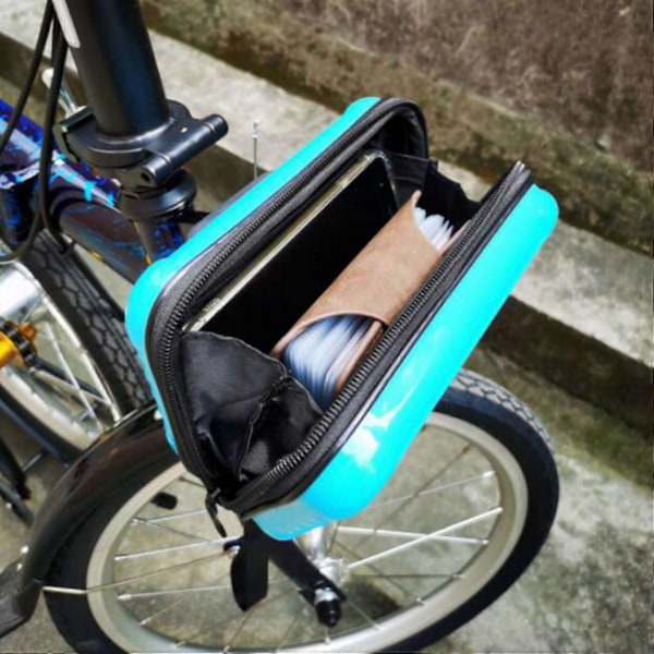Opgraderet Foldecykel C-Taske Legering Forreste Bagagebærer Skoletaske Bagagebærer Rygsæk Bagagebærer Række Skelet Kurv til Pa