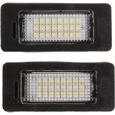 2-delt/sæt bilbagagerum nummerplade LED-lys 24 LED-lamper til BMW E39 E60 E90 X