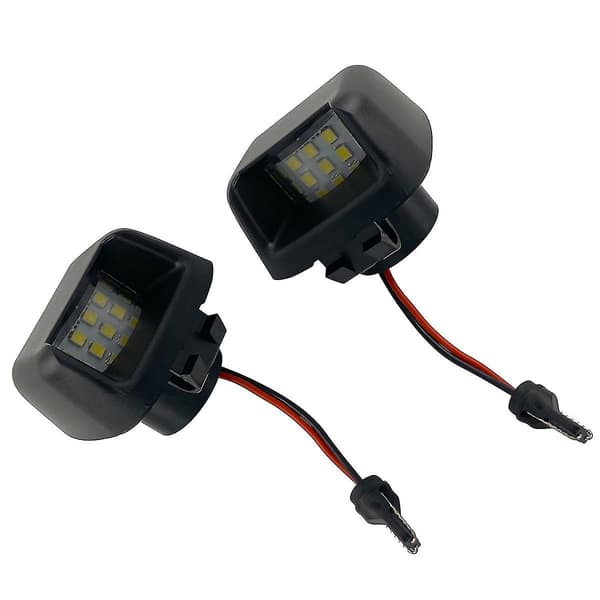 2x LED Nummerpladelys Lampehus Til Navara D40 2007-2019 26510-ZP50A