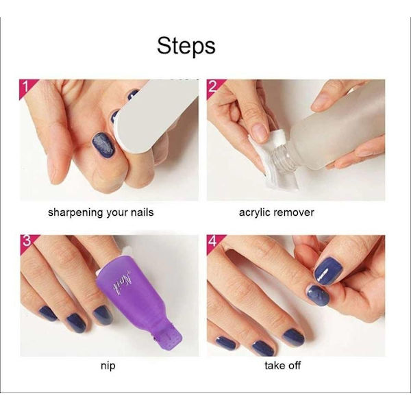 Soak off cap clip til neglelakfjerning