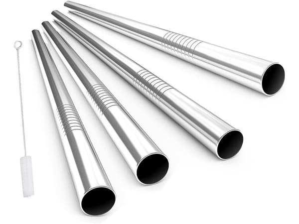 Metallsugrör / Sugrör i Metall - 10-pack