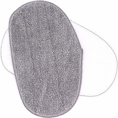 Förpackning med 5 mikrofiberersättningsdynor för Leifheit CleanTenso ångmopp
