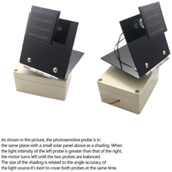5V solpanel, automatisk spårning, enaxlig ljuskällesensormodul