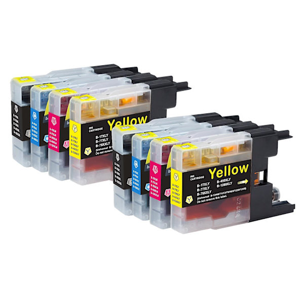 2 Go Inks Set med 4 bläckpatroner för att ersätta Brother LC1280 Kompatibel / icke-OEM för Brother MFC-skrivare (8 bläck)