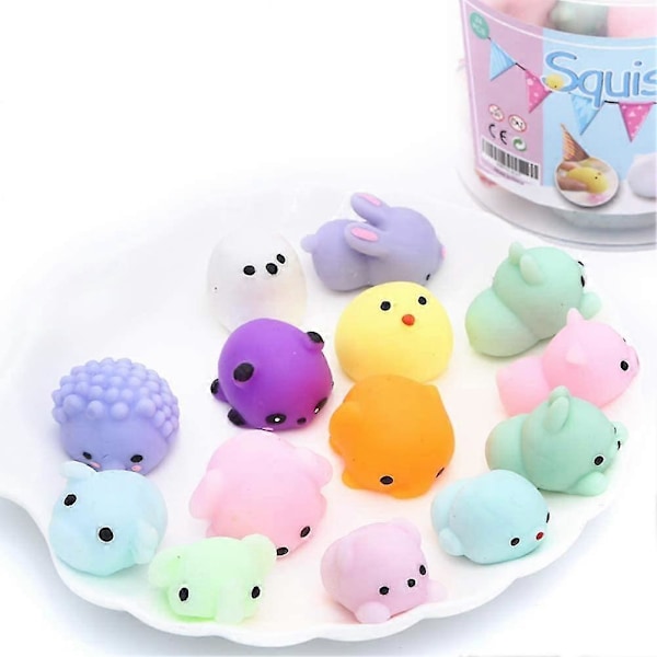 2024 24 stycken partypresenter, barns mochi, barns mini kawaii mochi, ångestlindrande leksak, påsk
