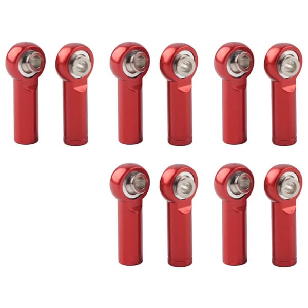10 pcs M4 Alloy Threaded Tie Rod Ends for 1/10 Model RC Car