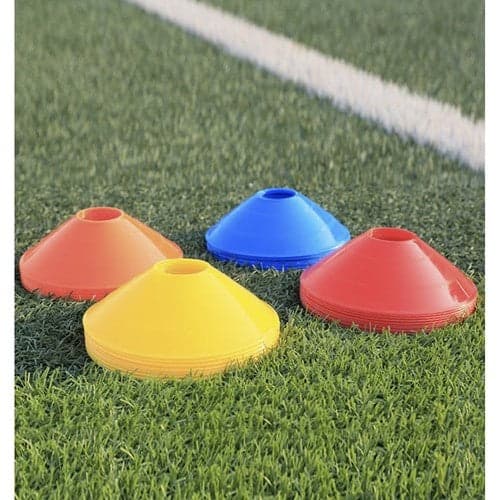 Training Cones 50-pack 20 cm with Holder and Bag, 5 Colors