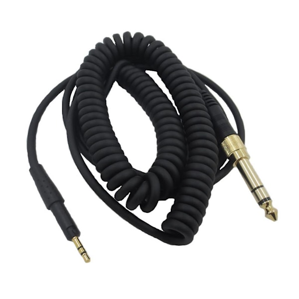 Pålitlig 6,35 mm Jack Fjäderhuvudtelefonkabel för Sennheiser Hd6dj Mix Hd8 Hd7