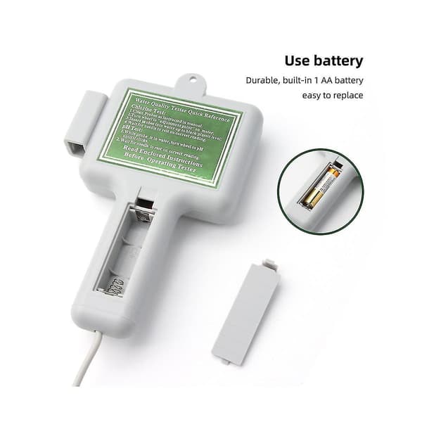 2-i-1 pH-klormeter 0,5-6,0 ppm Cl2 niveau tester Pool vandkvalitetsmonitor Håndholdt Analysator til Swimmingpool
