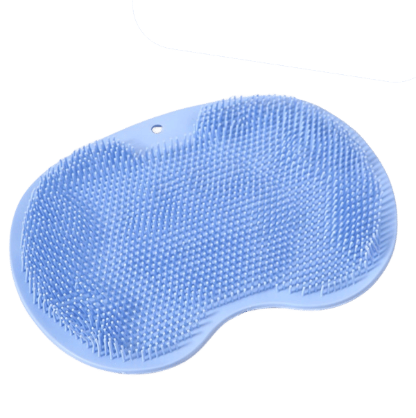 Fotskrubbmatta med Halkfria Sugkoppar Blå