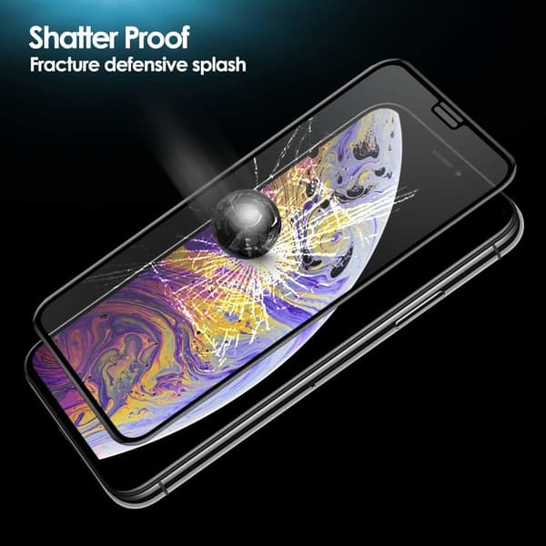 3x karkaistu lasisuoja iPhone 11 Pro Max / Xs Max 5D Full Fit