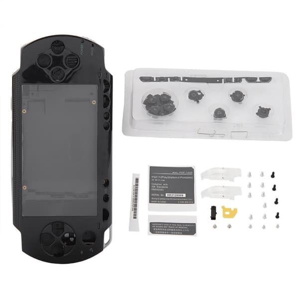 Komplet udskiftningsskal til PSP 1000 - Sort