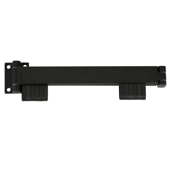 Wall-mounted clothes dryer telescopic foldable 90 cm black metal 12 hooks
