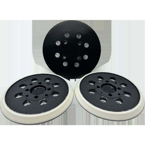 Slipesåle for Bosch (Ø 125 mm, middels hardhet) med tilbehørssystem for PEX 300/400 AE / 4000 AE / Advanced Orbit 18 eksentersliper