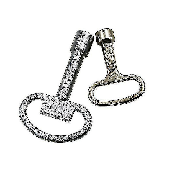 2 kpl Metallista Kolmion Muotoinen Avaimet, Kolmion Muotoinen Avaimet, Mittarilaatikon Avaimet, Kaasumittarin Avaimet, Kaasun, Veden Ja Sähkön Mittari Kaappeihin, Vesihanan Avaimet, Runko Kaapin Avaimet Fk