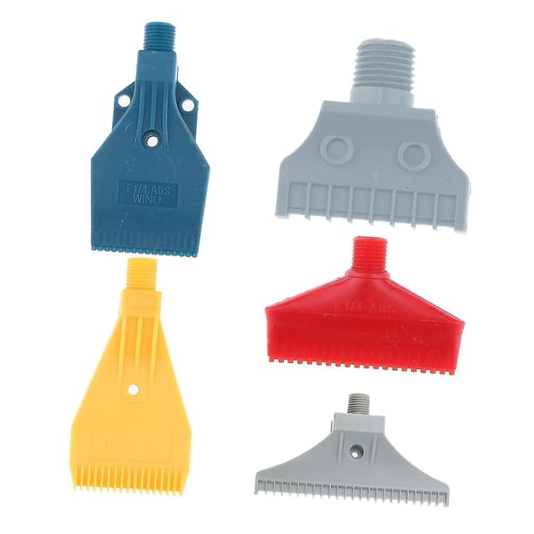 5x Abs Multi Blow Flat Fan Munstycke Luftblåsmunstycke Luft Vind 1/4'' Bspt Plast