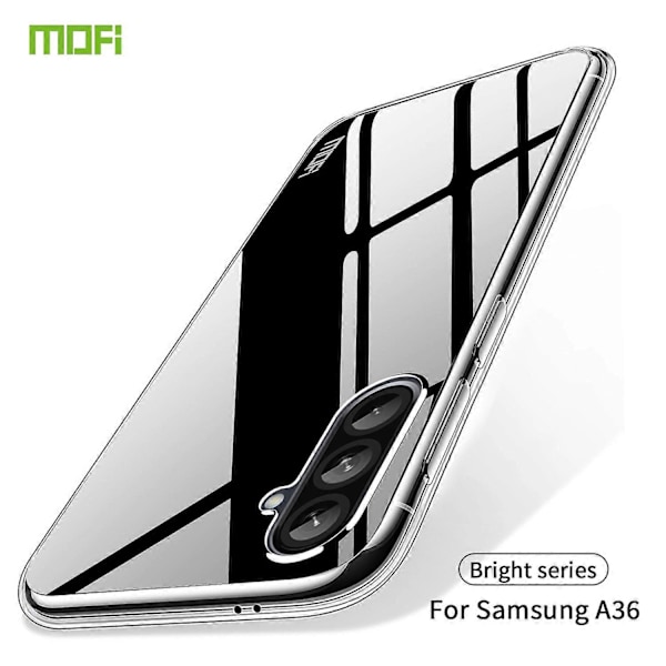 Til Samsung Galaxy A36 5G Gennemsigtigt Telefoncover MOFI Ultratyndt TPU Telefon Bagcover