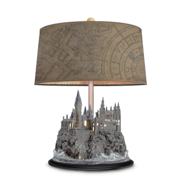 Bradford Exchange Harry Potter Hogwarts slott lysande skulptur bordslampa-rabatterad