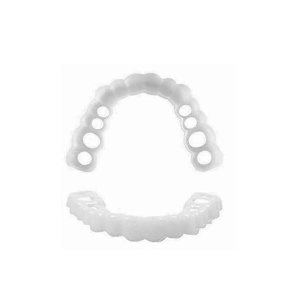 Smile Snap On Övre Falska Tänder Tandfasader Löständer Skydd 1 Set Kit