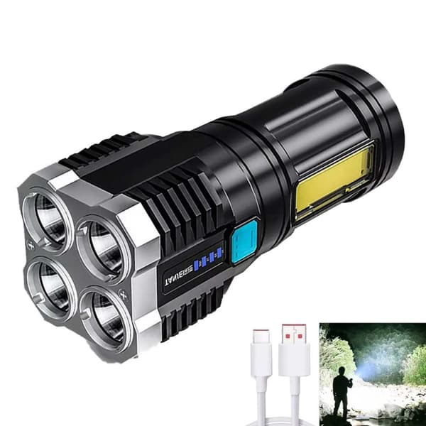 LED Lommelykt USB Oppladbar