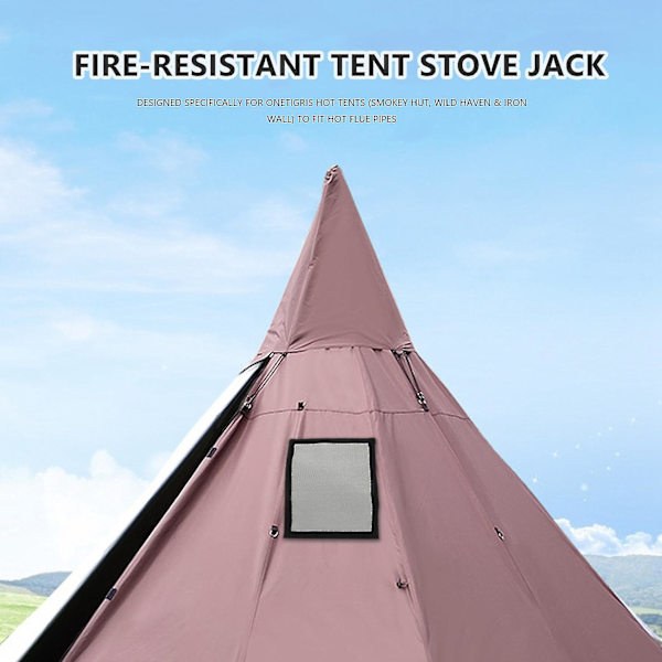 Teltsovn Jack Brandsikkert Rørventil Tilbehør Til Canvas Camping Belltelt