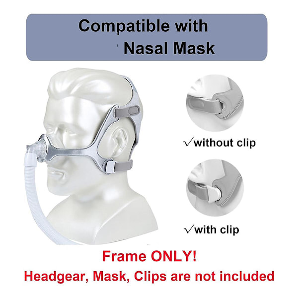 2-pack tygfäste för Wisp näsmask, ersättningsfäste i tyg för Wisp huvudband, Wisp Cpap-mask