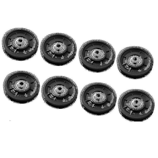 8 Pcs 90mm Pulley Rollers Nylon Bearing Pulleys Gym Equipment Parts Fitness Equipment Parts