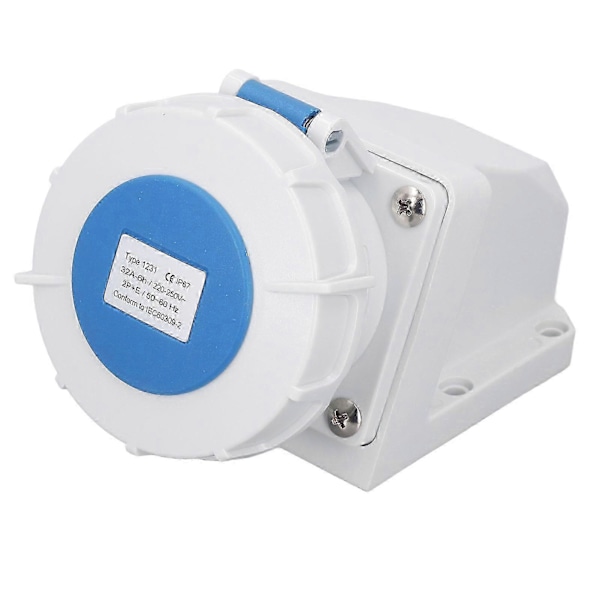 Industriellt Kontaktdon Uttag 32A 2P+E Ytmonterat IP67 Vattentätt Uttag Industriellt Kontaktdon 220 - JV