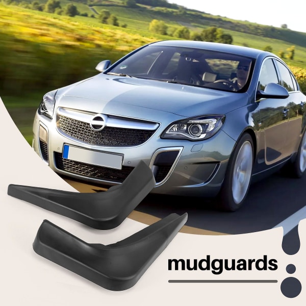 4 stk. Bilskærme Stænkskærme Mud Flap Mudguards til Opel Insignia 2008-2016