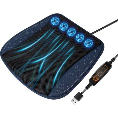 Kølesæder Universal Bilsæder, Kølesæder til Stol, Hjem, SUV, Lastbil/med 5 Ventilatorsæt