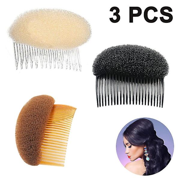 3 st svamp hårformare kam hårökning styling lugg pad frisör Hai