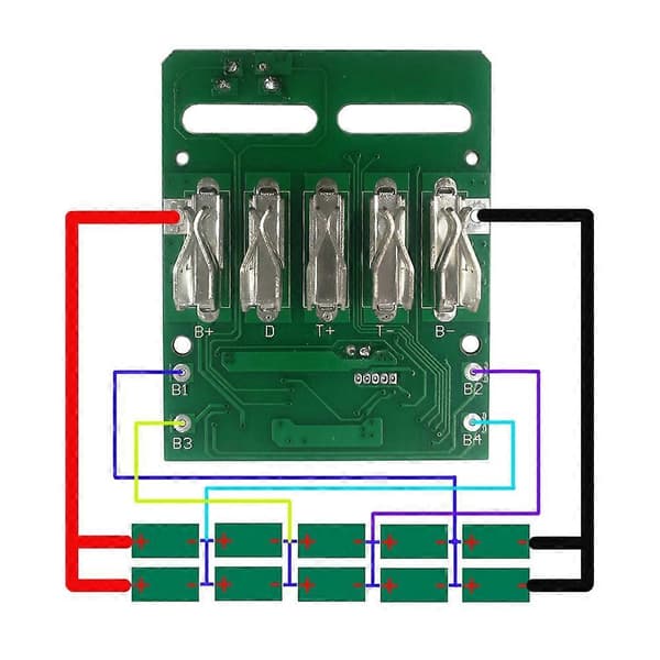 Ladebeskyttelseskredsløbskort PCB-kort til 18V Lithium Batteriholder (1 sæt)