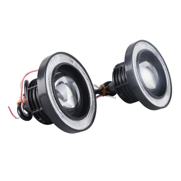 Bil Tåkelys - 2 stk Kraftig LED Halo Ring Lampe