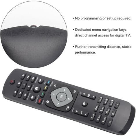 Universal erstatningsfjernbetjening til Philips LCD LED TV