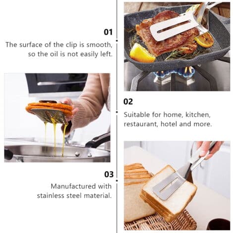 Multifunktionelle bøftænger, køkkenredskab til grillmadlavning