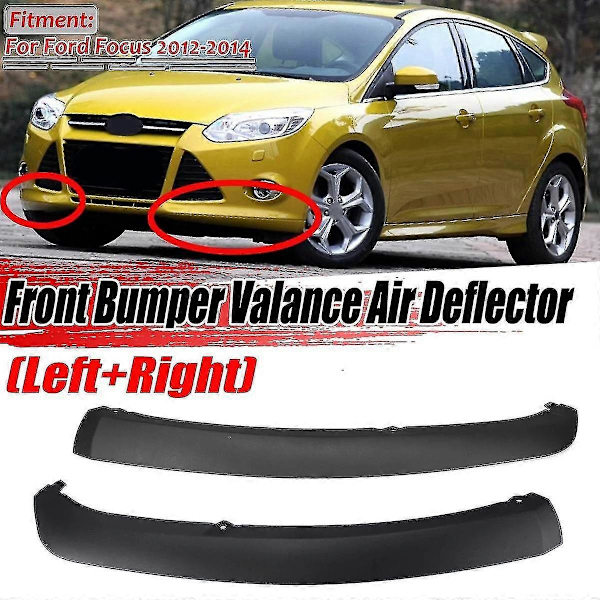 2024 2-pack Front Bumper Lip Spoiler Chin Splitter Lower Valance Panel för Focus 2012-2014 Fo1095244c Cp9z
