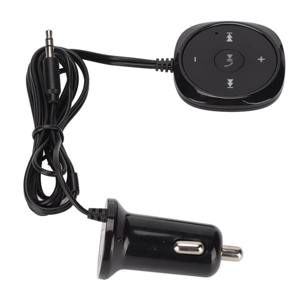 Bluetooth 5.0 Car Stereo Receiver with Hands-Free Calling and USB Charging Port - 3.5mm AUX Input