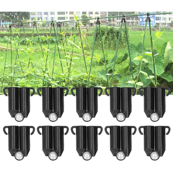 10 st BFork Anslutningsled Trädgårdsstöd Klätterväxtstöd Anslutningar (Innerdiameter 11mm)